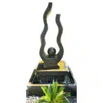 Dwi Shakti Brunnen – Geschwungenes Wasserspiel 180 cm