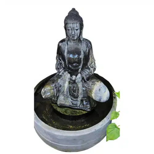 Jiwa Brunnen mit sitzendem Buddha, 150 cm