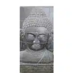Dhamma Buddha-Brunnen aus Betonguss, Wandrelief, 150 × 120 cm