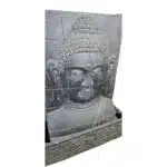 Dhamma Buddha-Brunnen aus Betonguss, Wandrelief, 150 × 120 cm