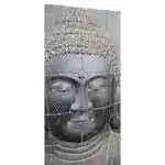 Buddha Brunnen, schwarz, 150cm hoch, 120cm breit