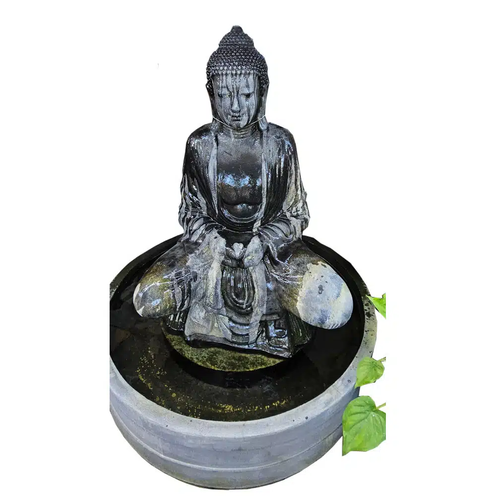 Jiwa Brunnen mit sitzendem Buddha, 150 cm