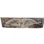 Matajiwa Buddha-Augen aus Albesia, gold-braun, 40 × 20 cm