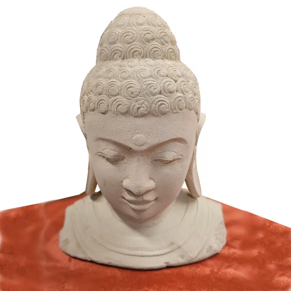 Buddha Kopf aus Sandstein