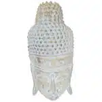 Buddha Wandmaske "schlafender Buddha", 85x45cm, white washed