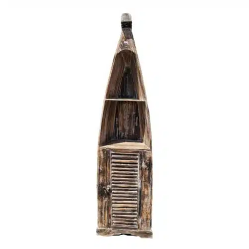 Nusa Bootsschrank aus Albesia-Holz, dunkelbraun, 200 cm