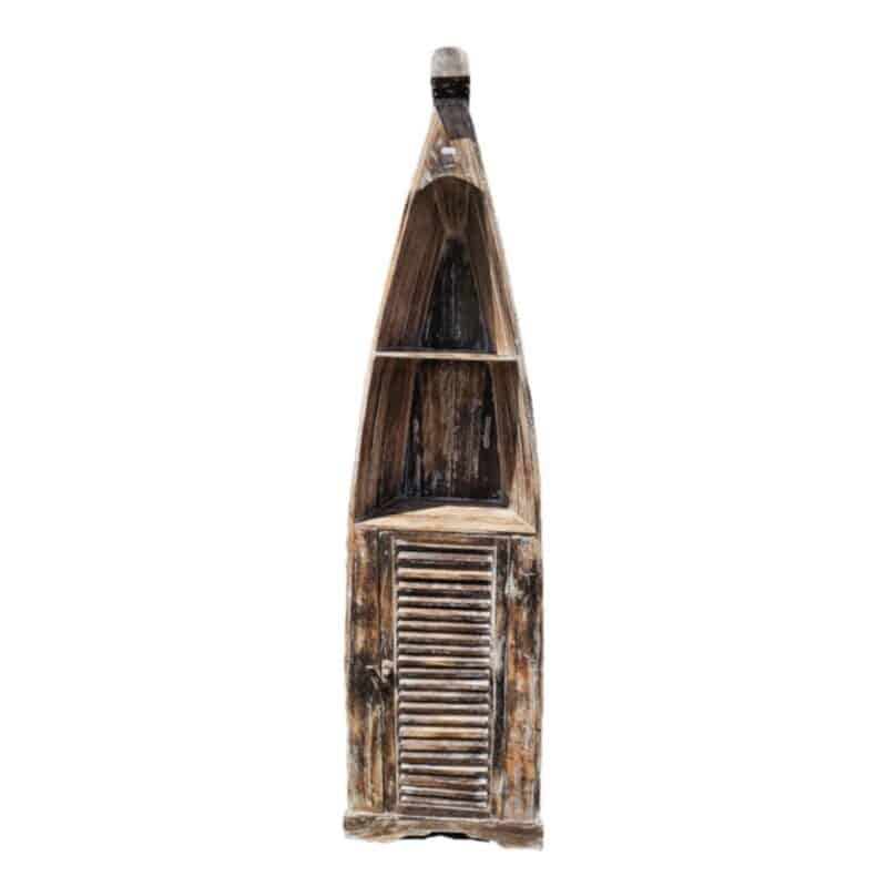 Nusa Bootsschrank aus Albesia-Holz, dunkelbraun, 200 cm