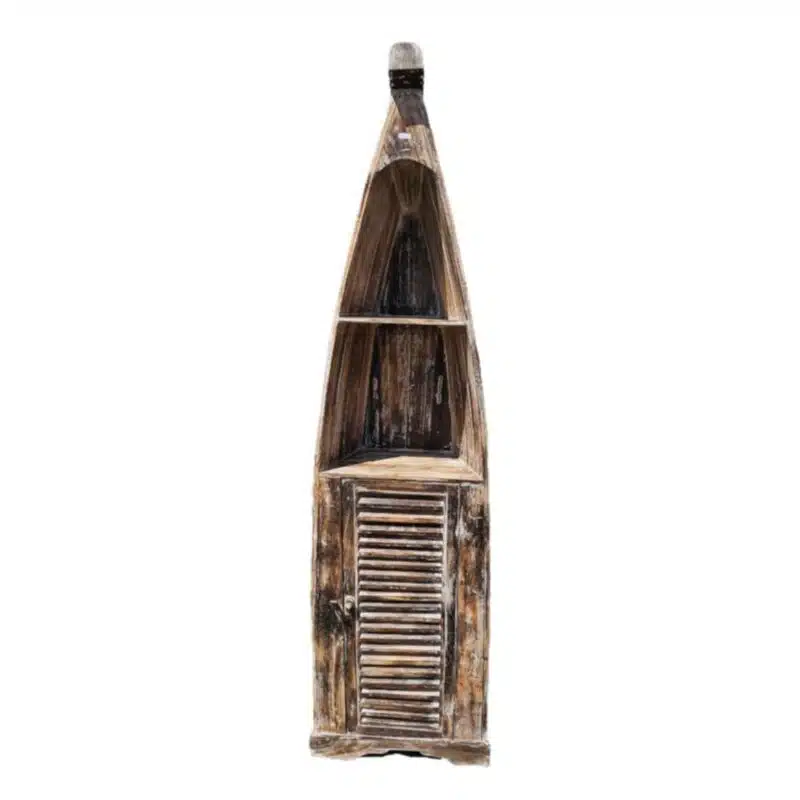 Nusa Bootsschrank aus Albesia-Holz, dunkelbraun, 200 cm