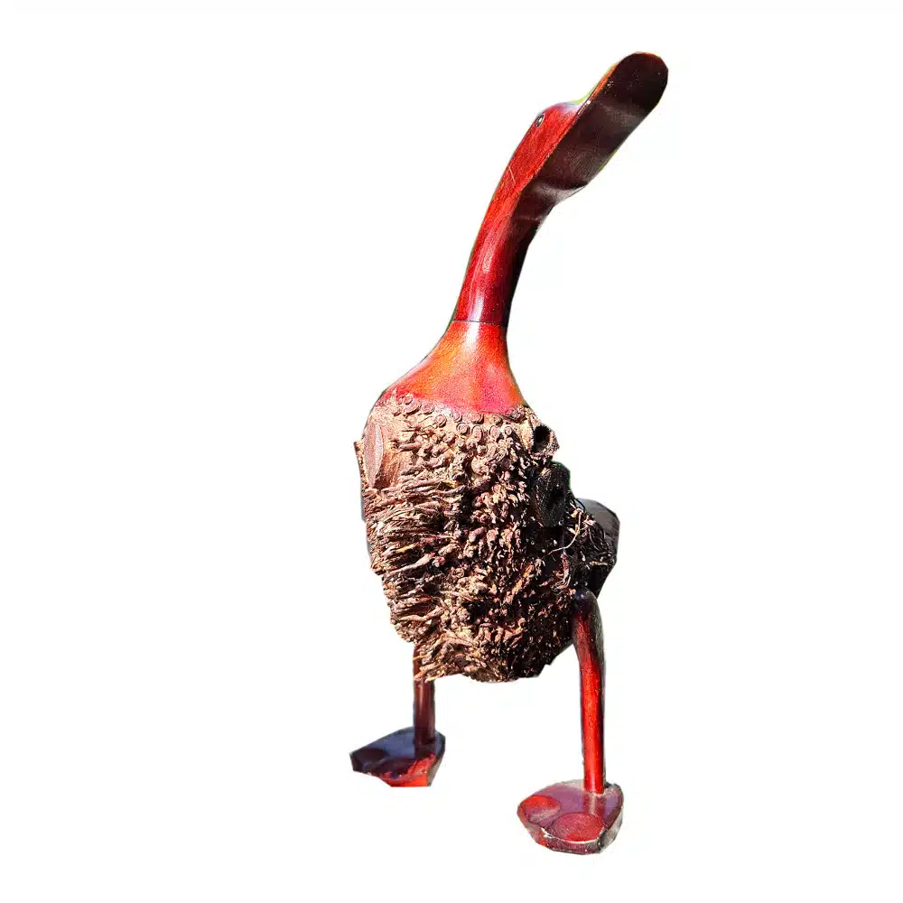 Kelana Holzente: Bambus & Suar, rot, ca. 45 cm