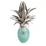 Glas Ananas 75cm grau