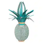 Glas Ananas türkis