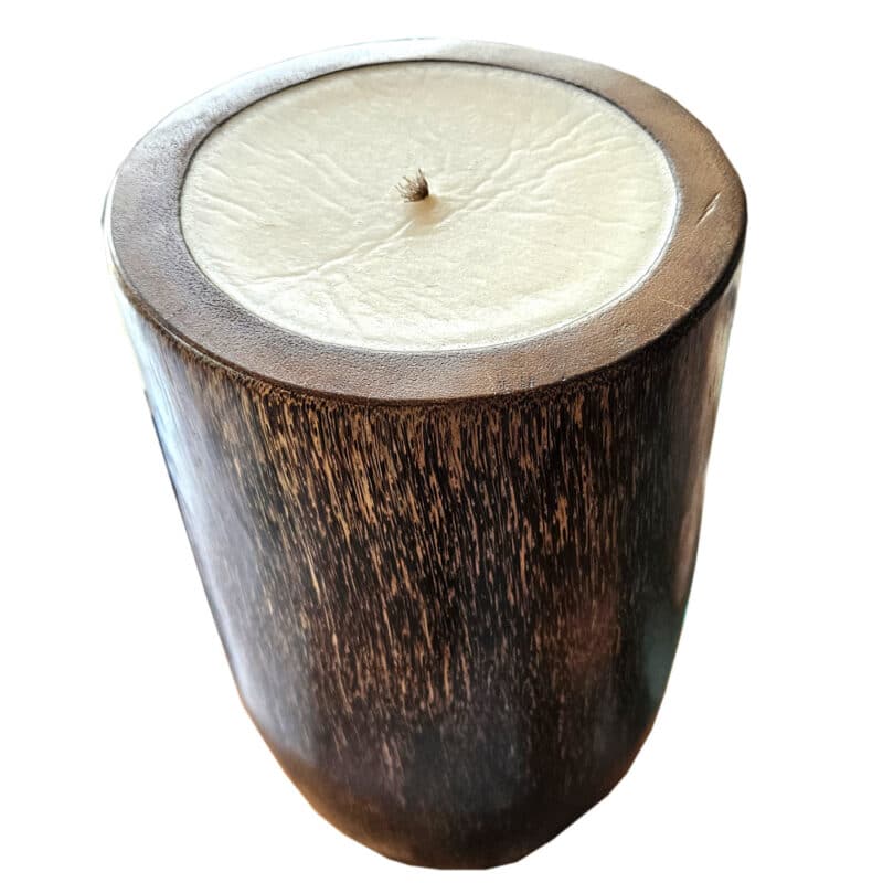 Kerze in einer Palmen-Vase, verschiedene Größen