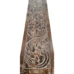 Konsolentisch, Albesia, dunkelbraun, Batik