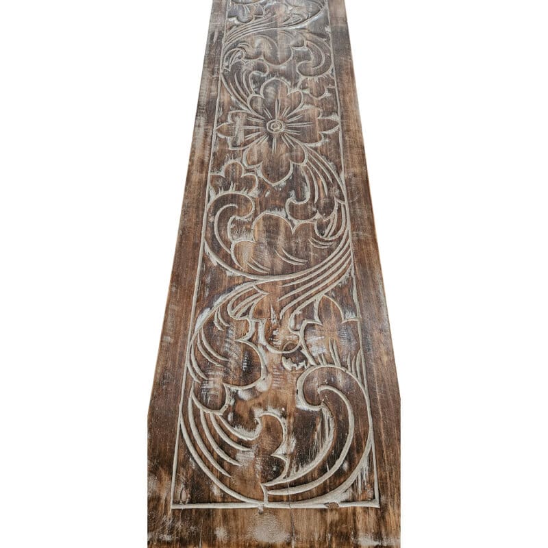 Konsolentisch, Albesia, dunkelbraun, Batik