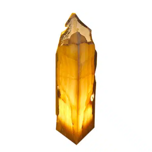 Madu Onyx-Standleuchte: Honigfarbener Onyx, ca. 40 cm
