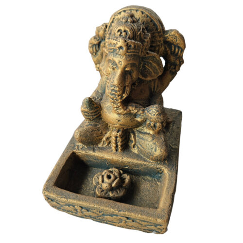 Räucherstäbchenhalter "Ganesha", Farbe: gold