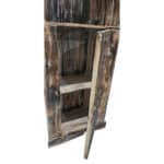 Schrank "Boot", 50x50x200cm, dunkelbraun mit Tür