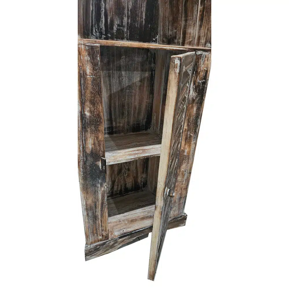 Schrank "Boot", 50x50x200cm, dunkelbraun mit Tür Schrank "Boot", 50x50x200cm, dunkelbraun mit Tür