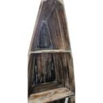 Schrank "Boot", 50x50x200cm, dunkelbraun mit Tür