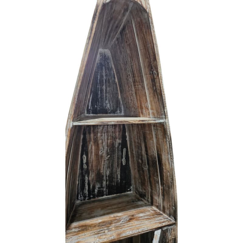 Schrank "Boot", 50x50x200cm, dunkelbraun mit Tür