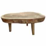 Smoker Tisch aus Teakholz, 90cm lang