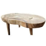 Smoker Tisch aus Teakholz, 100cm lang