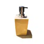 Suci Seifenspender: Pumpflasche aus Stein, quadratisch, 18 cm