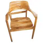 Peluk Armlehnstuhl aus massivem Teakholz