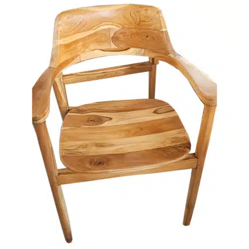 Peluk Armlehnstuhl aus massivem Teakholz