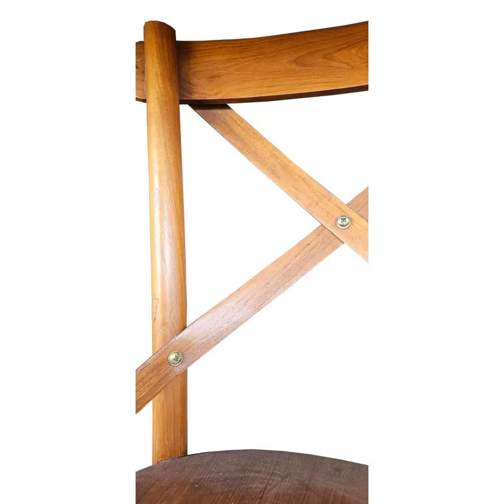 Teakholz Stuhl mit bequemer Lehne aus Teakholz