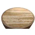 Palmenholz Tisch mit Teakholz Platte