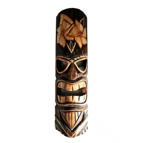 Purnama Tiki Maske aus Albesia, 60 cm