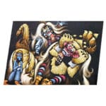 Barong Wandbild: handgemalt auf Samt, Effektlack, 90 × 70 cm