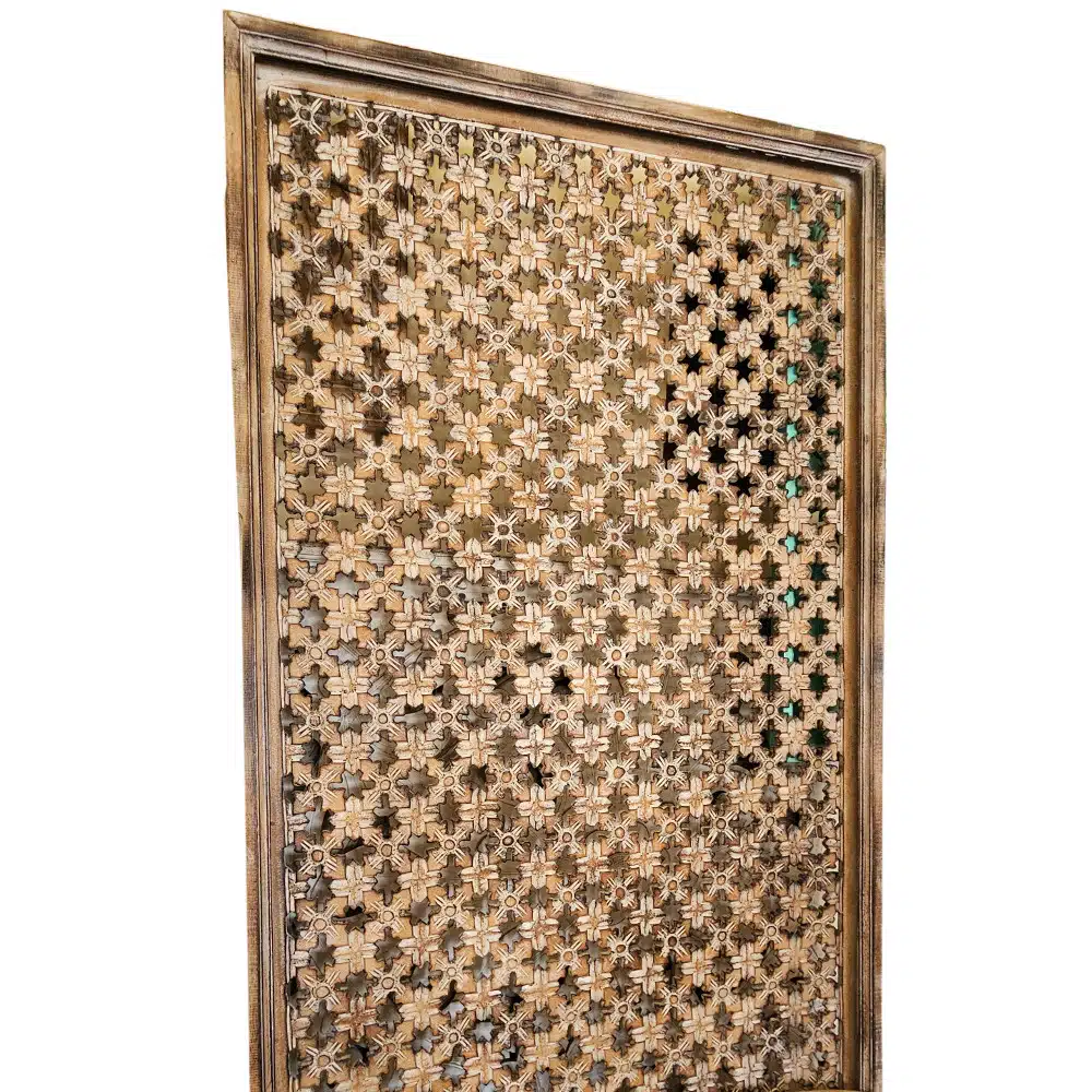 Puspa Wandpaneel aus MDF – Filigrane Deko im Batik-Stil, 140 x 80 cm, braun 1 Puspa Wandpaneel aus MDF – Filigrane Deko im Batik-Stil, 140 x 80 cm, braun
