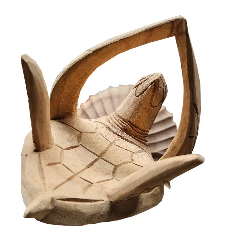 Weinhalter als Schildkröte