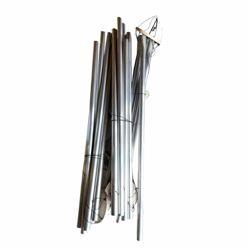 Bersih Windspiel mit Aluminium-Klangröhren, 100 cm lang