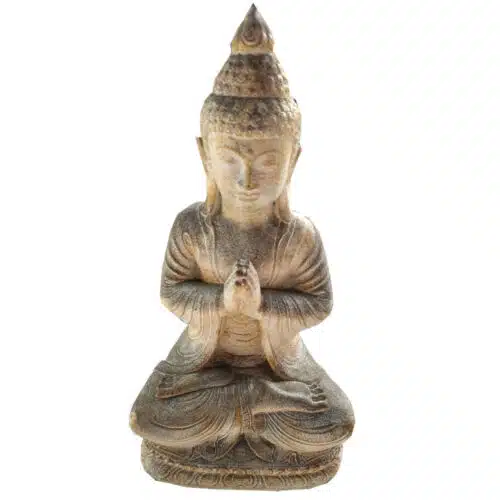 meditierender Buddha, Betonguss, 45cm