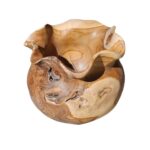Savana Designvase aus Teakholz