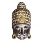 Dewi Buddha-Wandmaske aus Albesiaholz, 30 × 23 cm