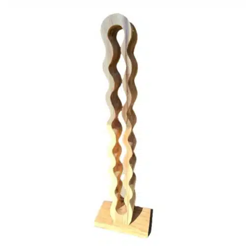 Aruna Weinregal aus Suar-Holz, 140 cm, für 8 Flaschen