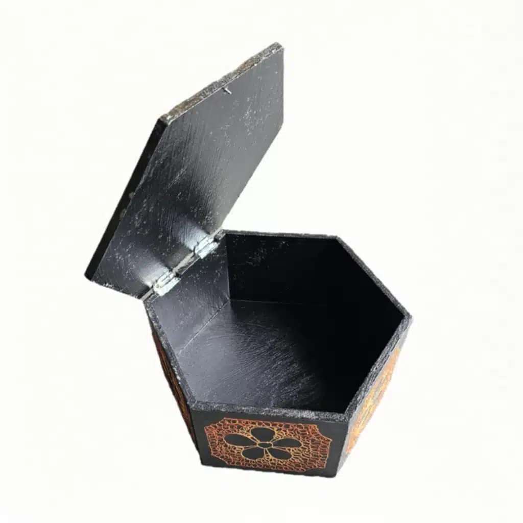 Aufbewahrungsbox, 6 eckig Aufbewahrungsbox, 6 eckig