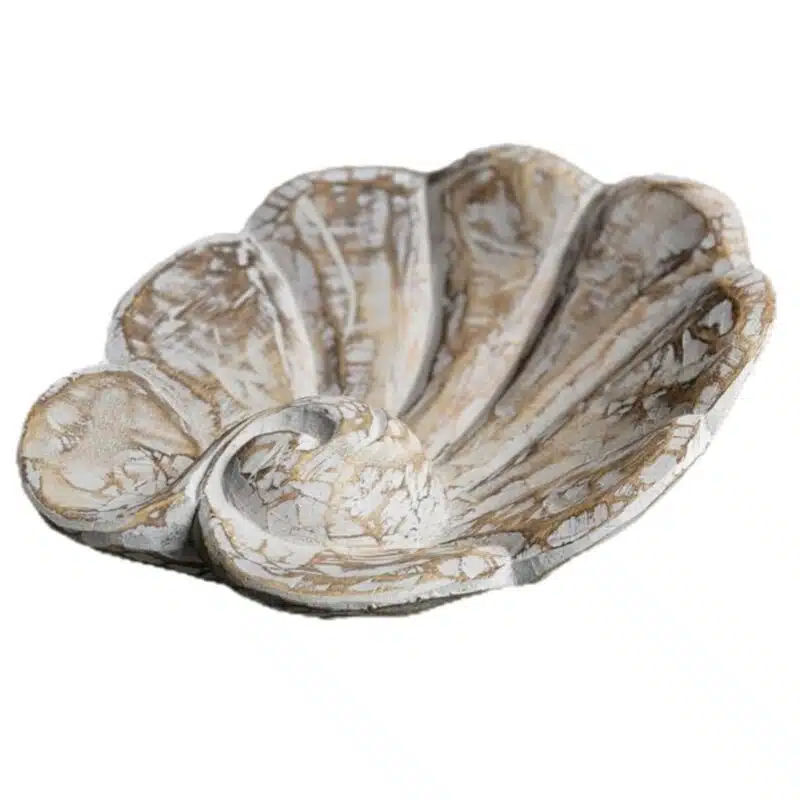 Obstschale in Muschelform
