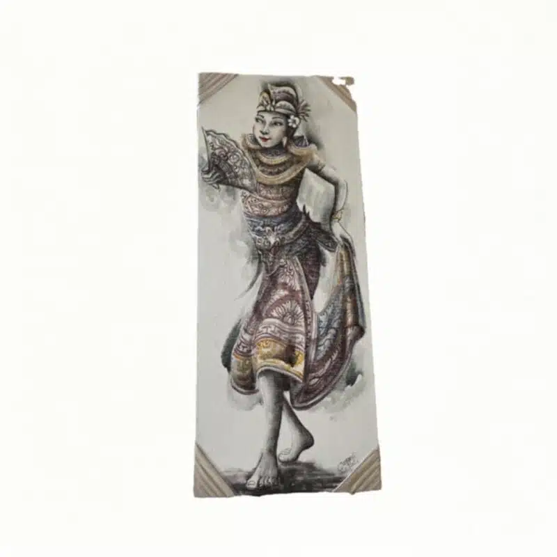 Legong Kirana Wandbild: Handgemalt auf Leinwand, 40 x 30 cm