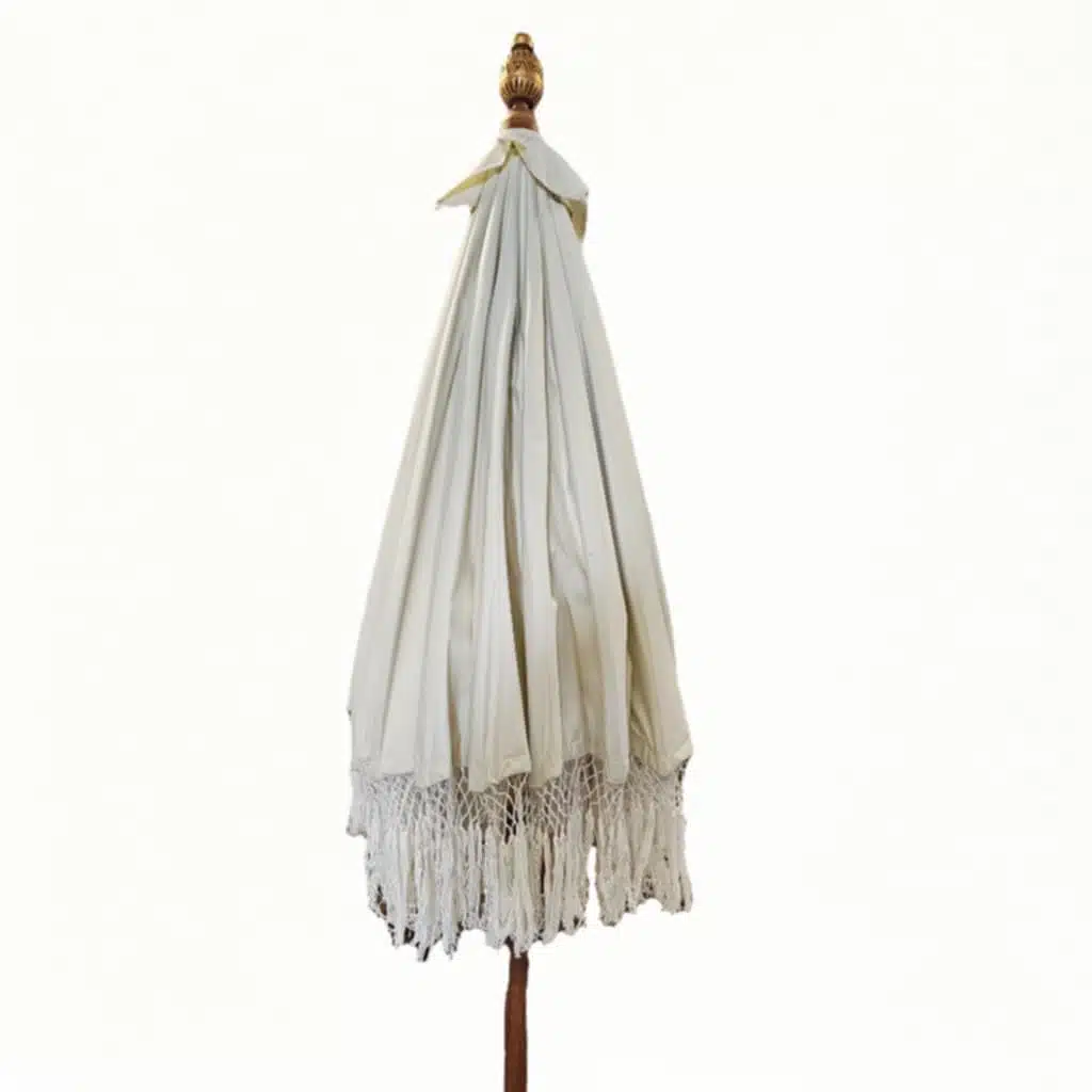 Mayari Sonnenschirm in Dunkelblau o. Creme mit Bali Dekor, Ø 200 cm 1 Mayari Sonnenschirm in Dunkelblau o. Creme mit Bali Dekor, 200 cm