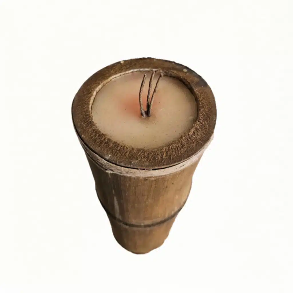 Bambus Kerze, 30cm hoch Bambus Kerze, 30cm hoch