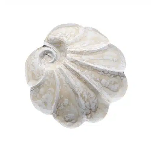 Obstschale in Muschelform