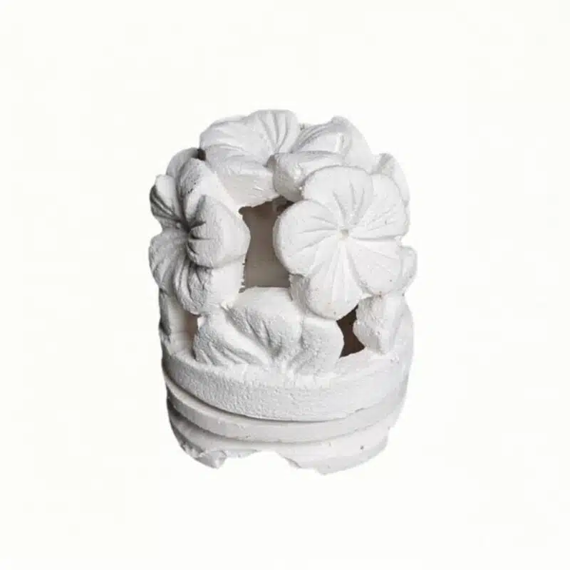 Teelicht mit Plumeria Muster