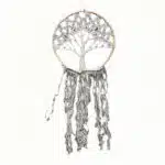 Penjaga Mimpi Traumfänger Tree of Life – Baumwolle, 120 cm, Ø 50 cm