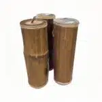 Agni Bambus-Kerze: naturbelassen, 30 cm, in 3 Farben