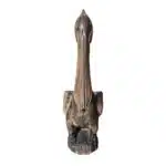 Pelikan-Statue aus Albesia-Holz, handgeschnitzt, 30 cm